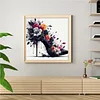 Black and Red High Heels Full Stamped Cross Stitch 11CT 3-Strand 40x40cm