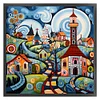 Colorful House - 14CT Counted Cross Stitch - 40*40cm