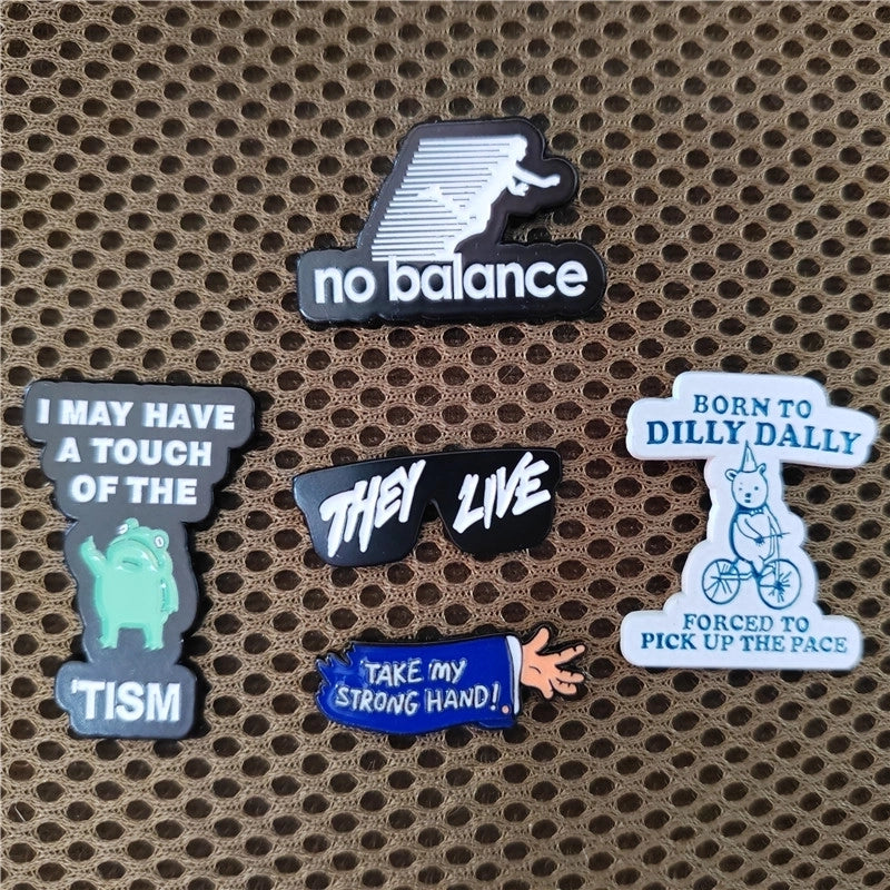 Cartoon Style Cute Cowboy Style Pin Animal Letter Glasses Alloy Stamping Stoving Varnish Plating Unisex Badge Brooches Collar Pin