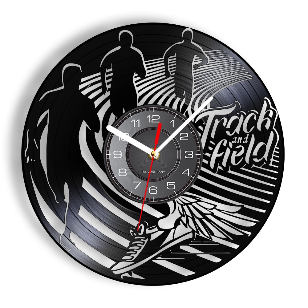 

Track And Field Album Re-purposed - Vinyl Record Wall Clock - Without LED, 501 Original