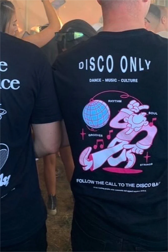 DISCO ONLY 'Disco Ball' Tee - Black / White