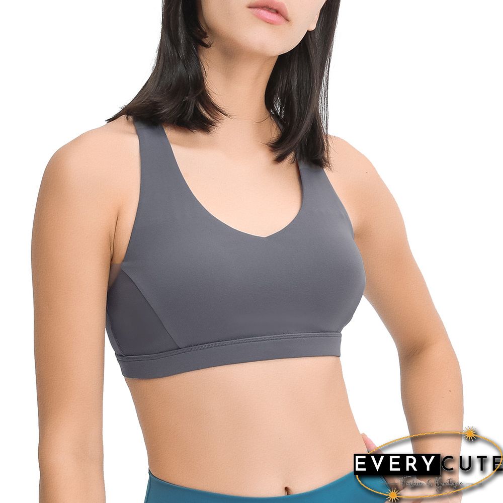 Titanium Y Back Push-up Sports Vest Bra