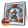 Schneemann 5d DIY Diamond Art Malerei Sets spezielle Form Teilbohrer Kunst 30x30cm