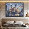 Hogwarts Castle Full Stamped Cross Stitch Kit 14CT 2-Strand Egyptian Cotton 100x80cm tapestrymarket