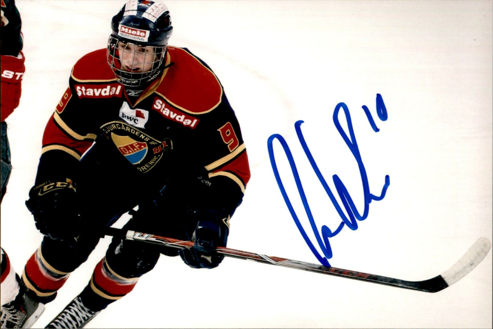 Alexander Wennberg SIGNED 4x6 Photo Poster painting Djurgarden IF SWEDEN COLUMBUS BLUE JACKETS 2