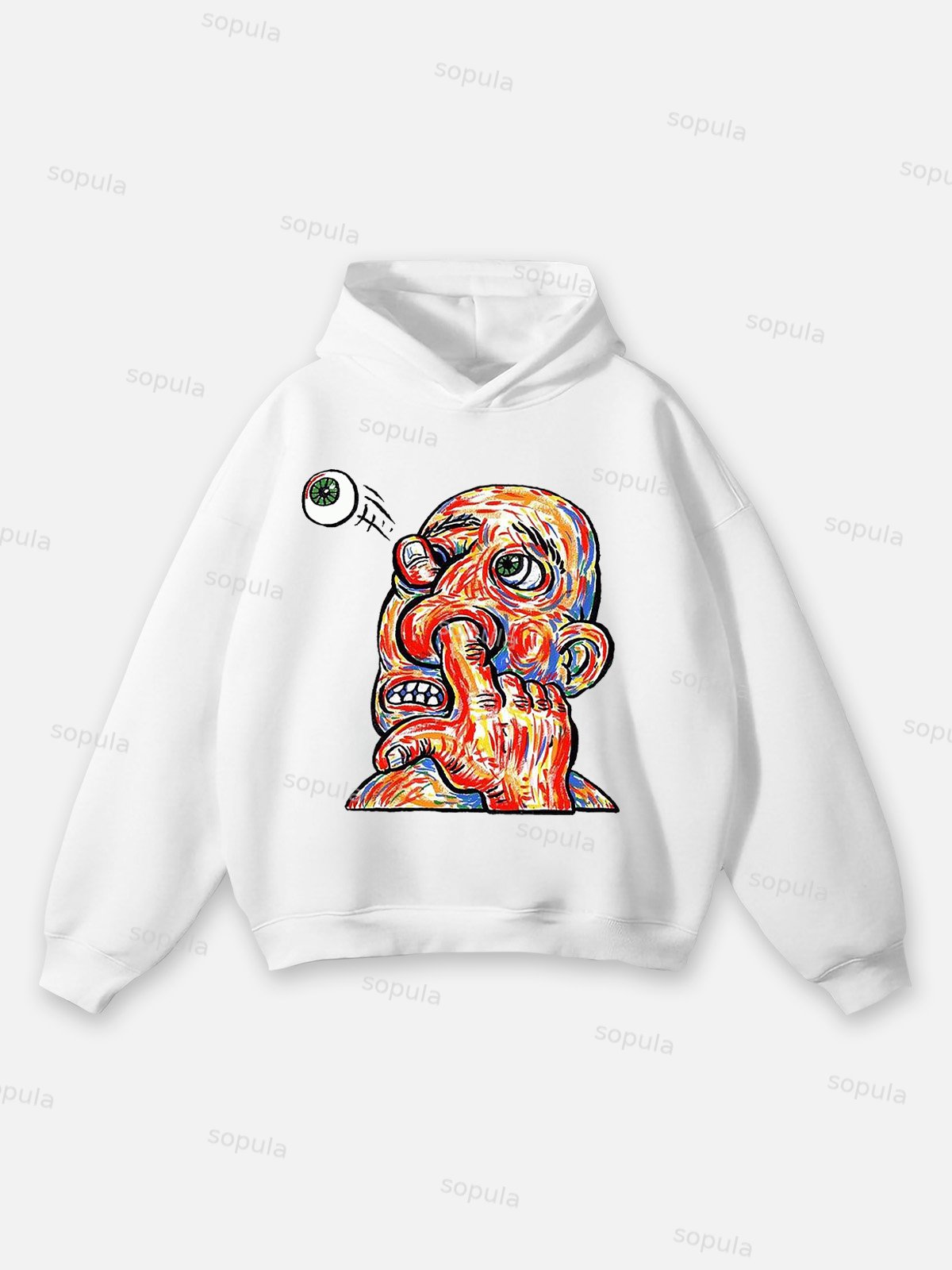 Sopula Retro Cartoon Portrait Graphic Hoodie - Sopula｜Premium Graphic Tees & Graphic Clothing