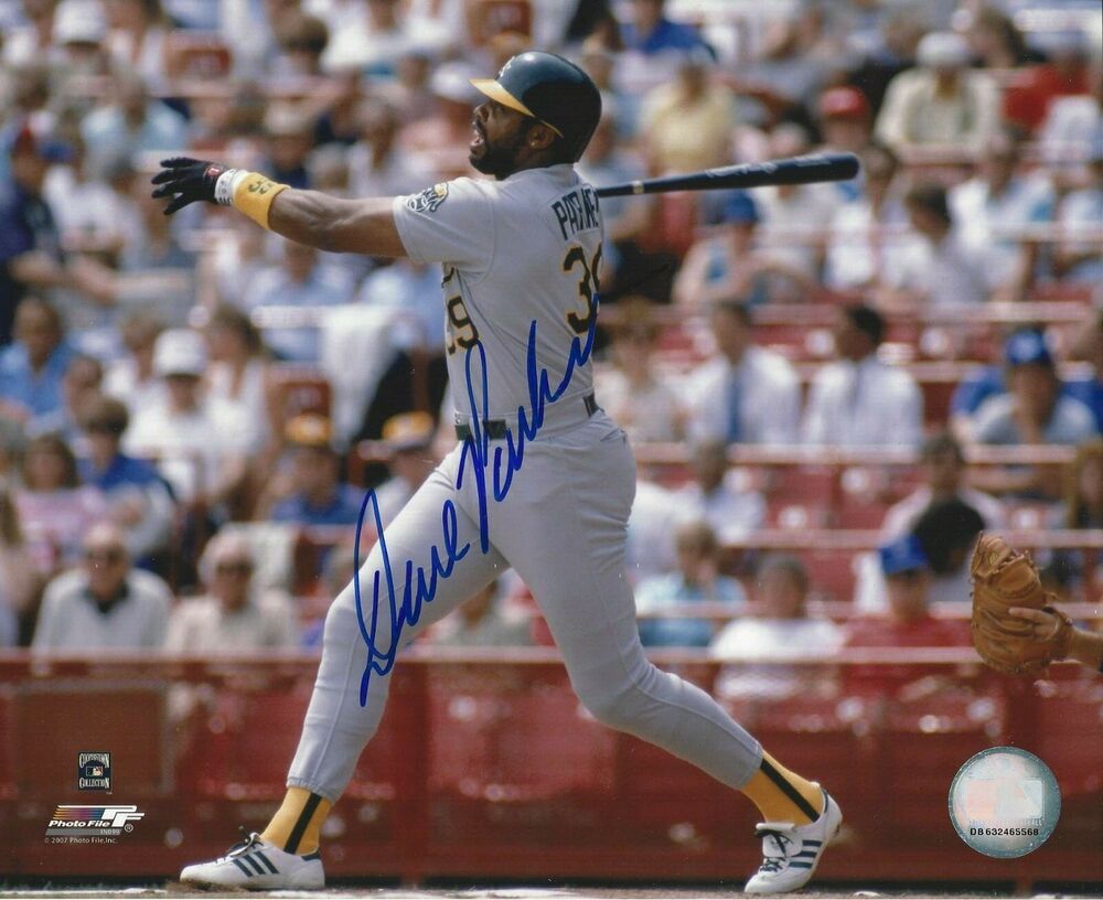 Dave Parker Autographed 8x10 Oakland A's    #7