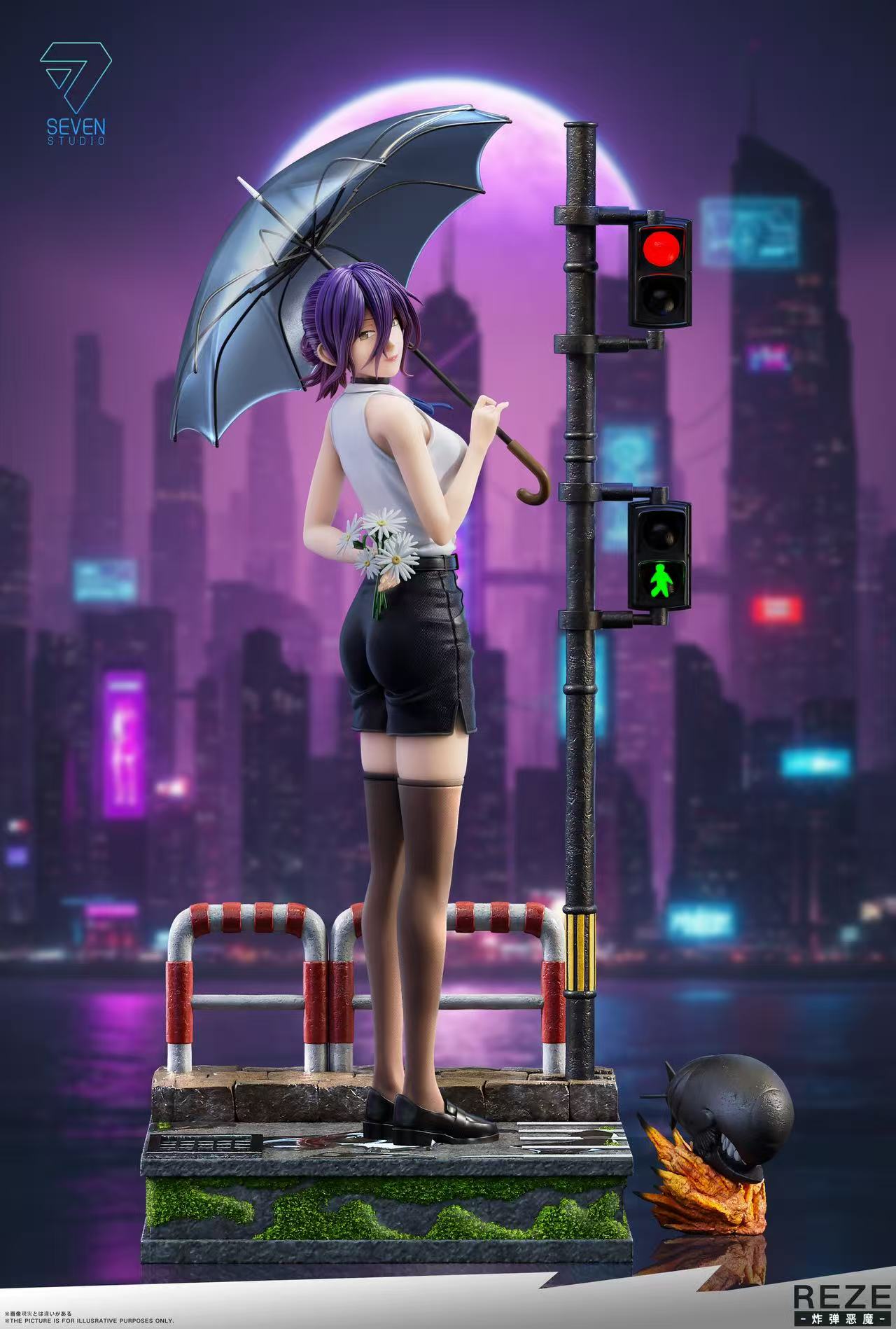 Seven Studio - 체인소 맨 레제 1/4 스태츄(GK)