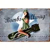 Pin Up Girl Airplane Bomber - Vintage Metal Signs(8*12Inch/12*16Inch)-Pin-up-girls