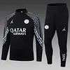 Joyfball 2025/2026 Psg Paris Saint-Germain Half-Pull Training Suit Black Jersey