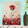 Rote Rose DIY-Perlenpunktgem&auml;lde mit Rahmen Perlenkunstgem&auml;lde 30x40cm Wohnkultur