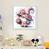 (US Only)Gnome Printed Cross Stitch Kit 40x40cm DIY 11CT Thread Art Needlework Home Decor
