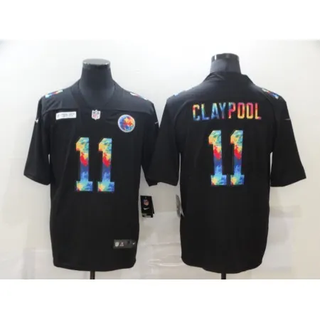 Men's Pittsburgh Steelers #11 Chase Claypool 2020 Black Crucial Catch Limited Stitched Jersey