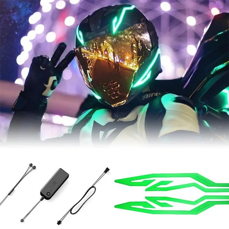 Led Cold Light Sticker LED Cold Light Helmet Lighting Kits