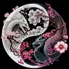 Tai Chi Yin Yang Dragon - 14CT Stamped Cross Stitch - 40*40cm