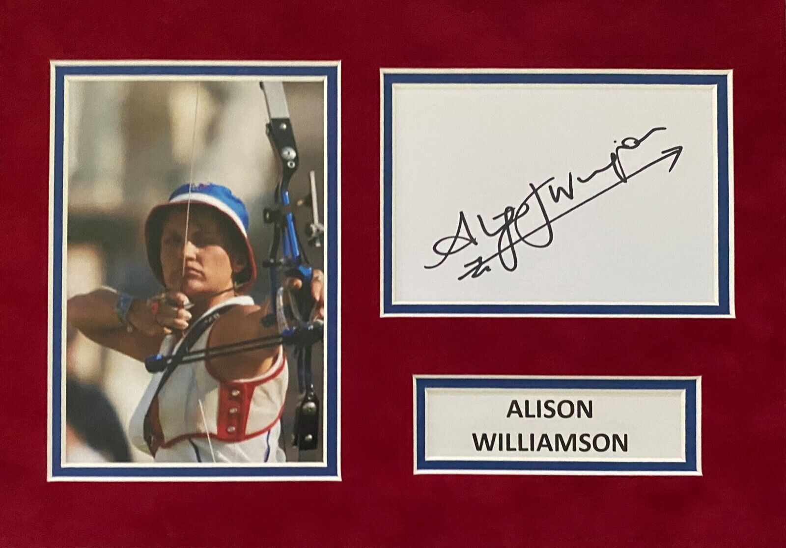 ALISON WILLIAMSON HAND SIGNED A4 Photo Poster painting MOUNT DISPLAY OLYMPICS AUTOGRAPH 1