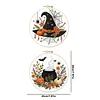Embroidery Starter Kit with Pattern Halloween Witch Hat Magic Cauldron 2Pcs tapestrymarket