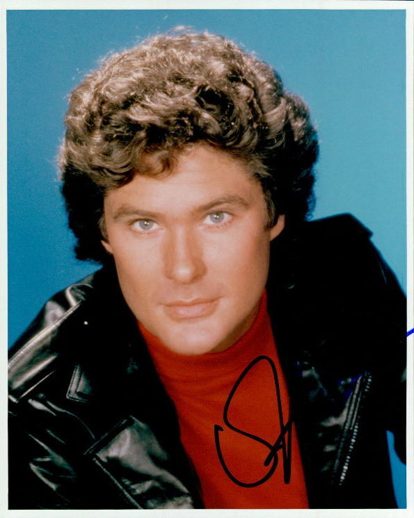 David Hasselhoff (Knight Rider) signed authentic 8x10 Photo Poster painting COA