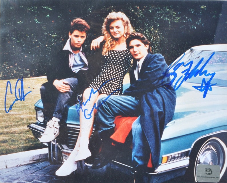 LICENSE To DRIVE CAST Signed Photo Poster painting X3 Corey Heim, Corey Feldman, Heather Graham wcoa