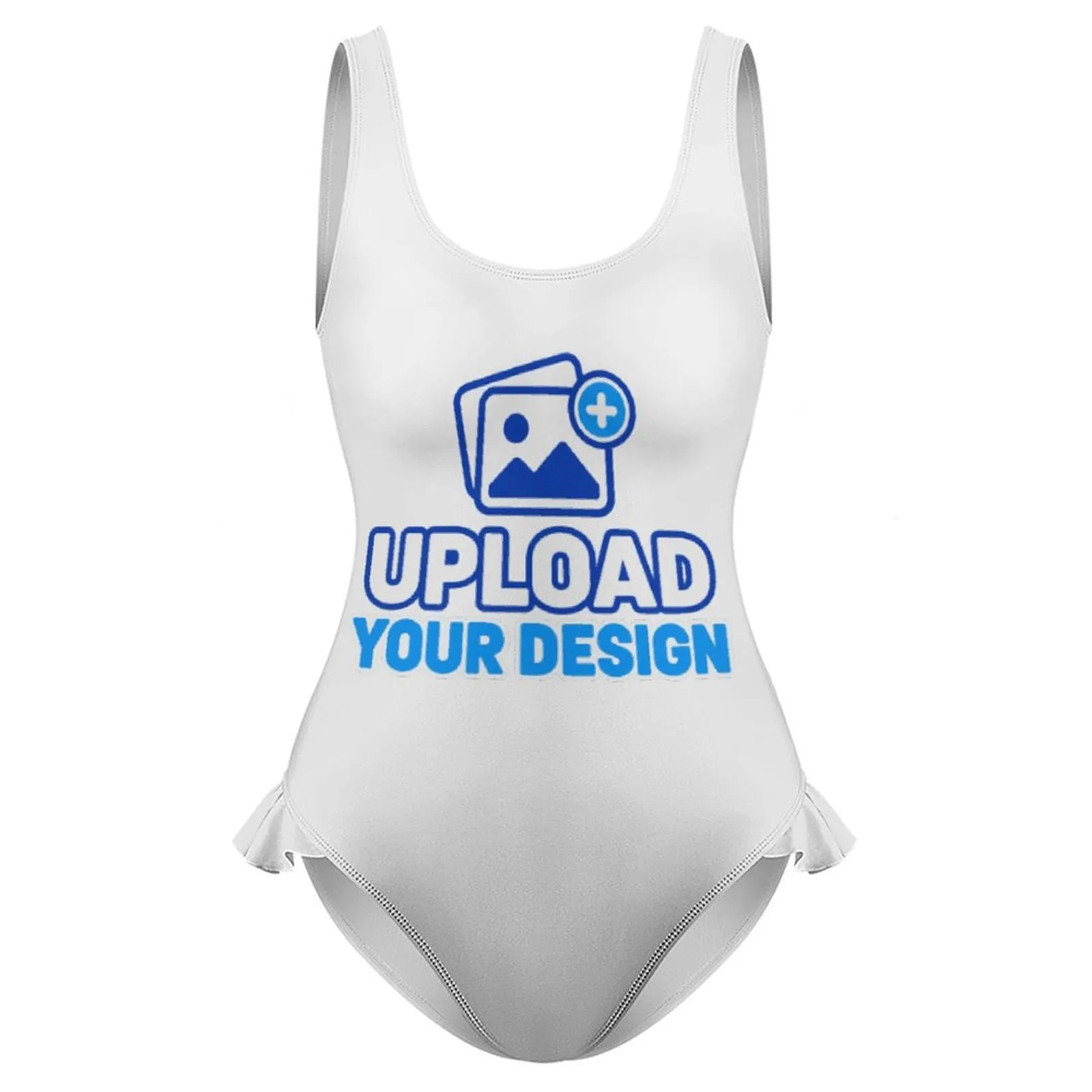 Adjustable Front-Tie One-Piece Swimsuit &ndash; personalized print product image 9