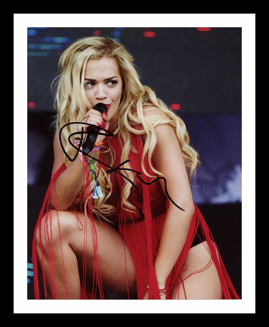 Rita Ora Autograph Signed & Framed Photo Poster painting 13