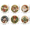 6pcs/set DIY Diamond Special Shape Pearl Art Hanging Wooden Christmas Tree Ornament Kit