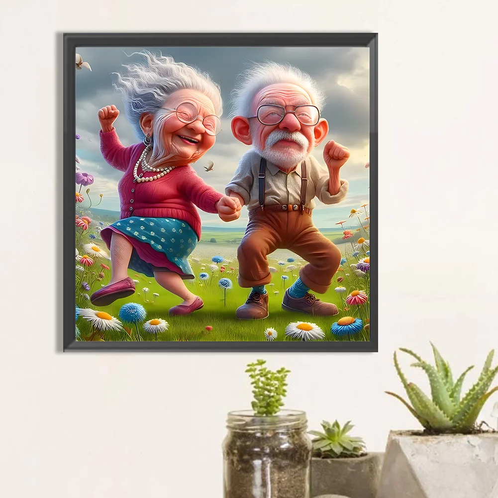 Diamond Painting - Full Round Drill - Couple(Canvas|40*40cm)