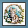 >SALE<DIY Partial Special Shaped Drill Diamond Painting Simple Kitten 40x40cm