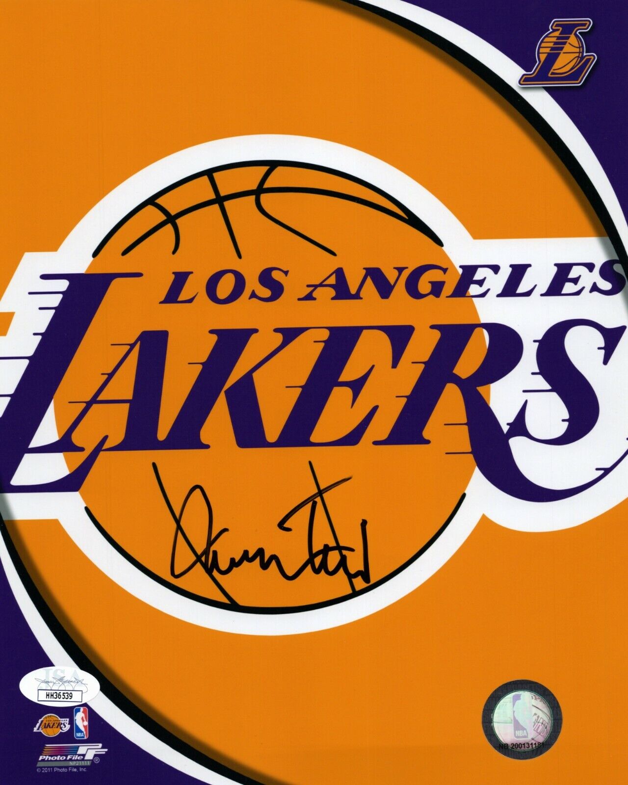 JERRY WEST Authentic Hand-Signed LOS ANGELES LAKERS LEGEND