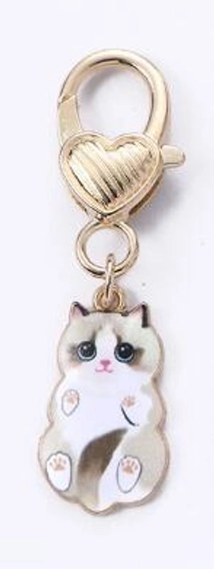 Minimalist Cat Zinc Alloy Women’s Keychain