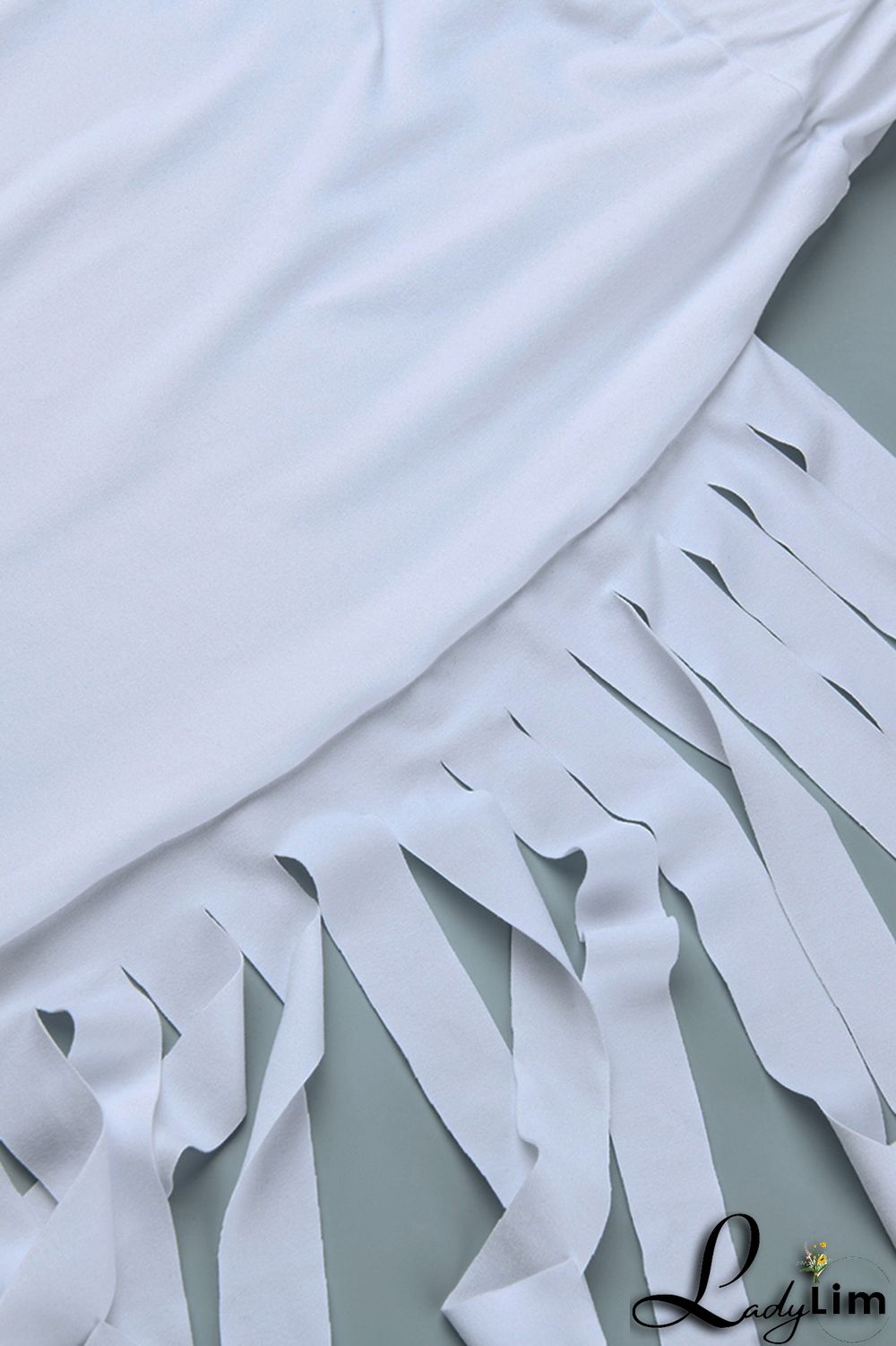 Black Fashion Casual Solid Tassel Regular High Waist Pencil Trousers