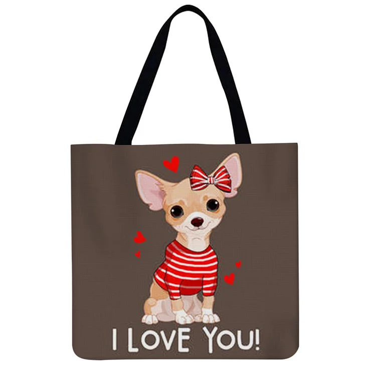Dog - Linen Tote Bag