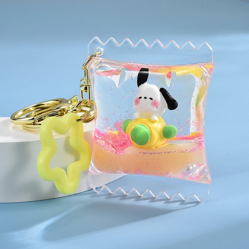 Cartoon Style Dog Arylic Unisex Keychain