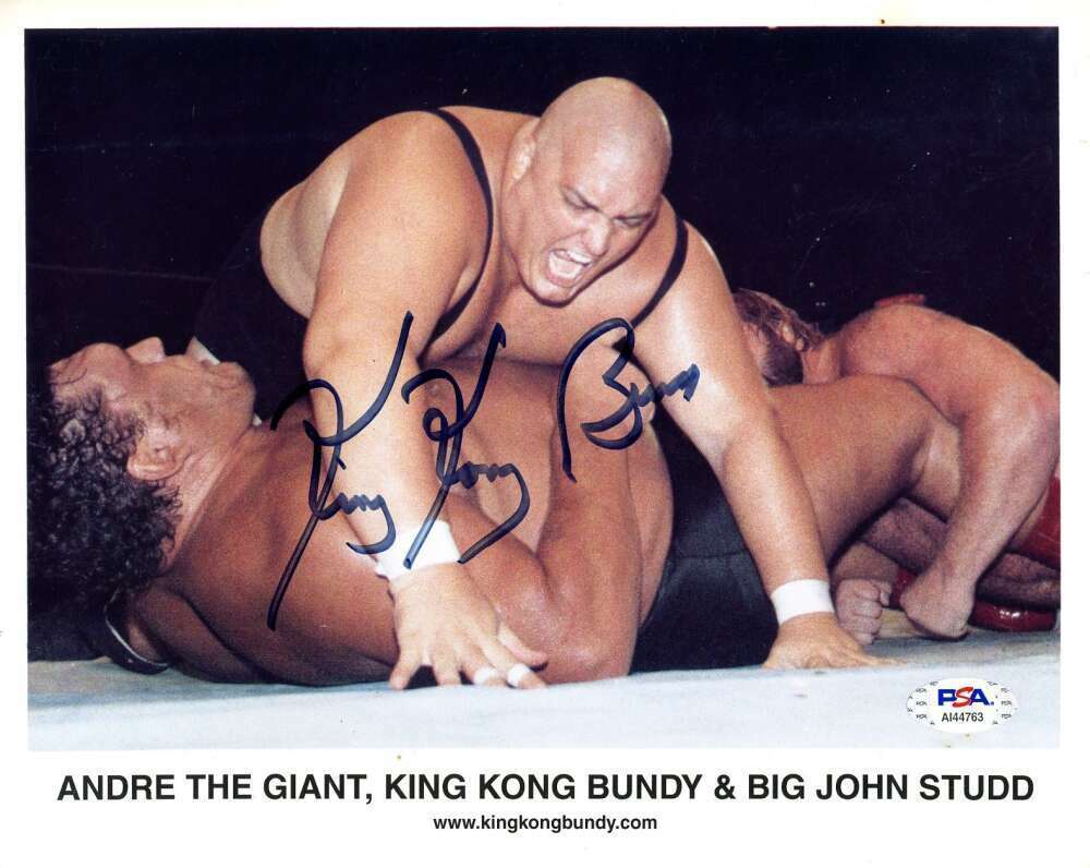 King Kong Bundy PSA DNA Coa Hand Signed 8x10 Photo Poster painting Autograph