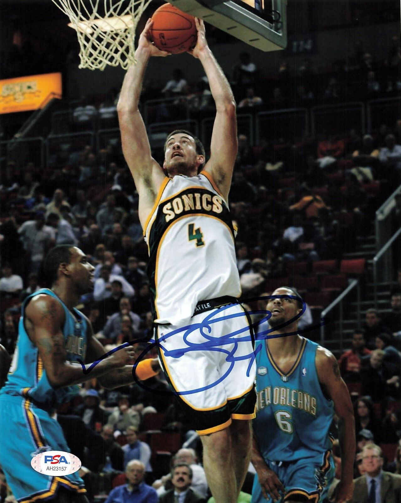 Nick Collison signed 8x10 Photo Poster painting PSA/DNA Seattle Supersonics Autographed