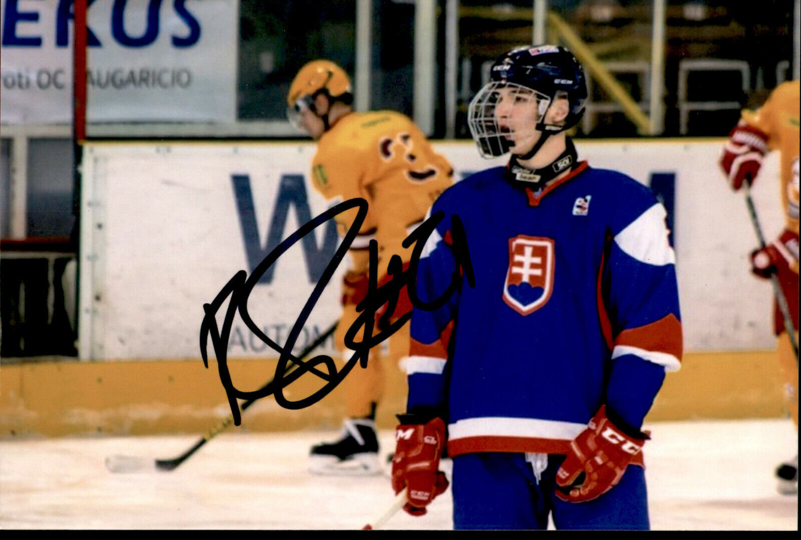 Adam Ruzicka SIGNED autographed 4x6 Photo Poster painting TEAM SLOVAKIA / CALGARY FLAMES #5