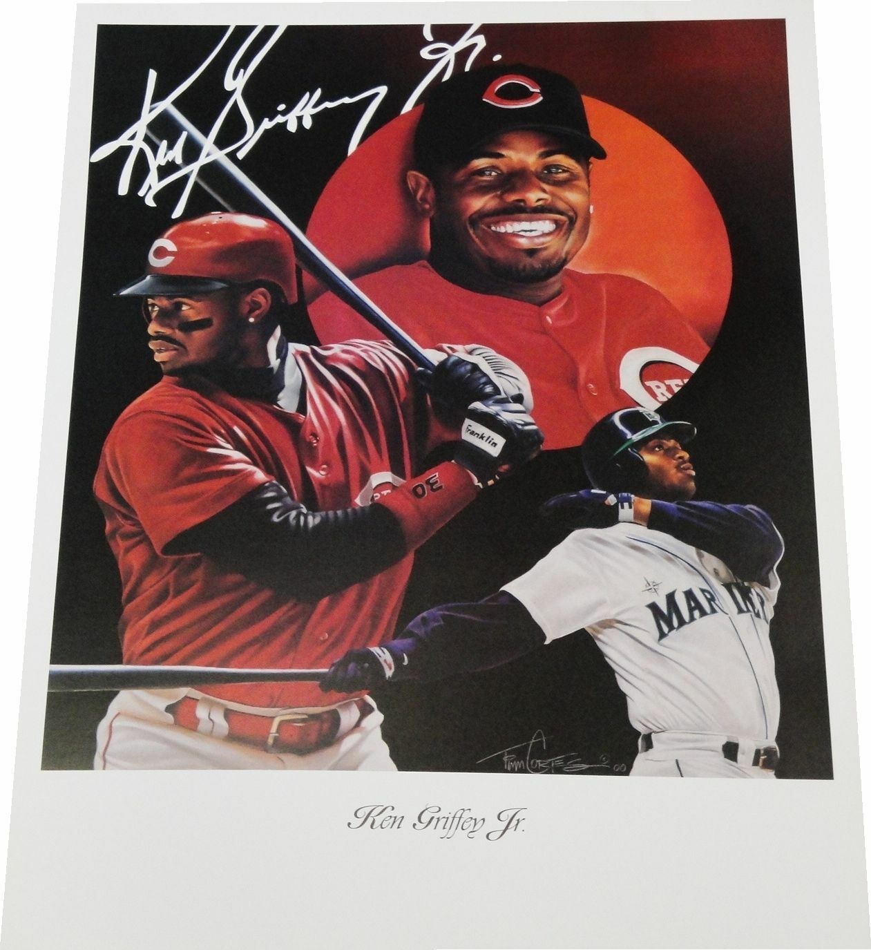 Ken Griffey Jr 18x24 Poster Photo Poster painting Unsigned Cincinnati Reds Seattle Mariners