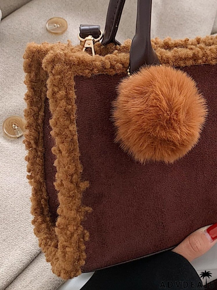 Contrast Binding Square Bag