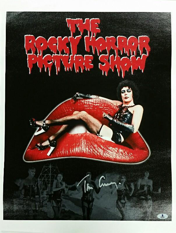 TIM CURRY Signed 16x20 Canvas Photo Poster painting THE ROCKY HORROR SHOW Auto w/ Beckett Coa