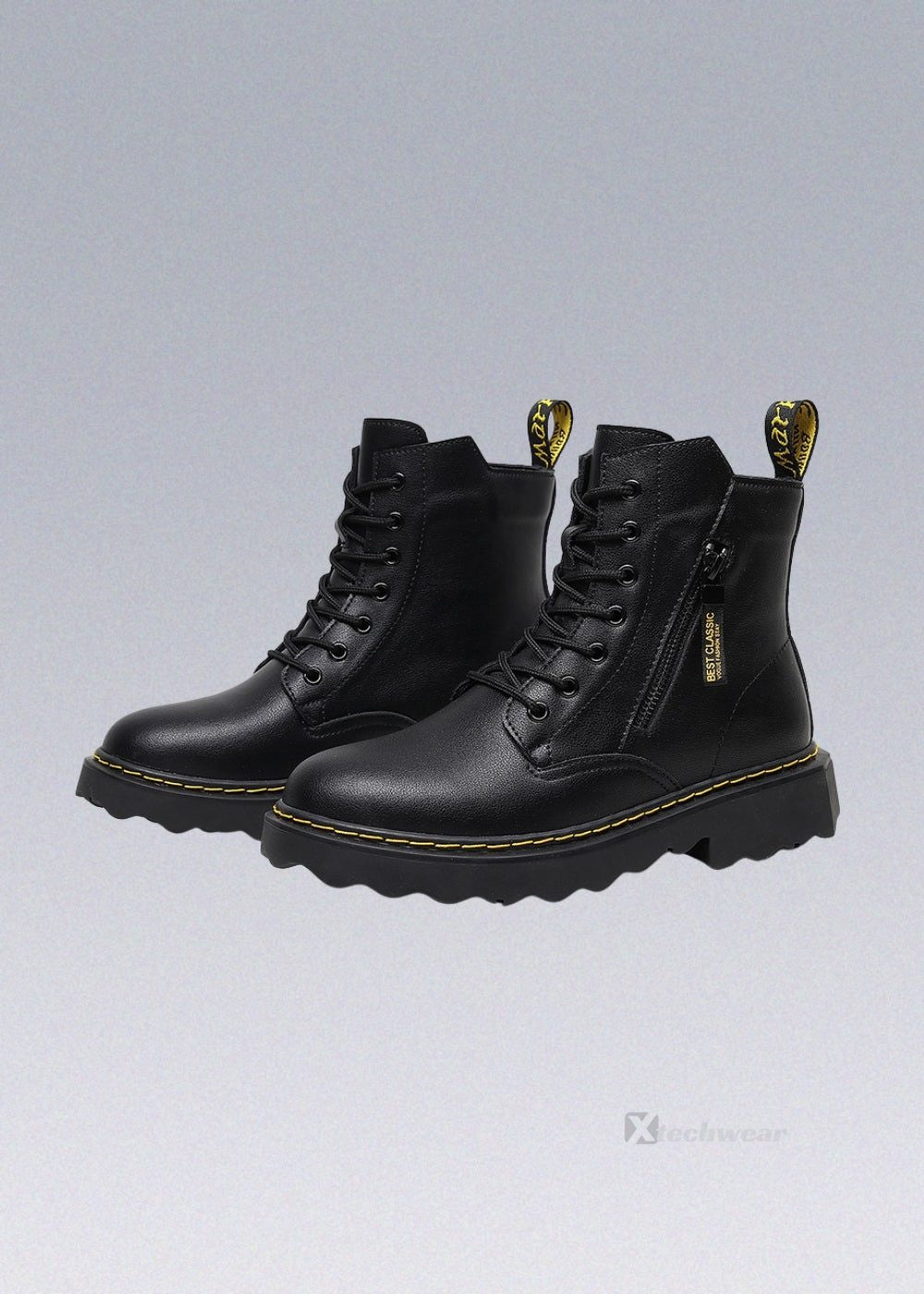 Black Cargo Boots Techwear - X techwear-x