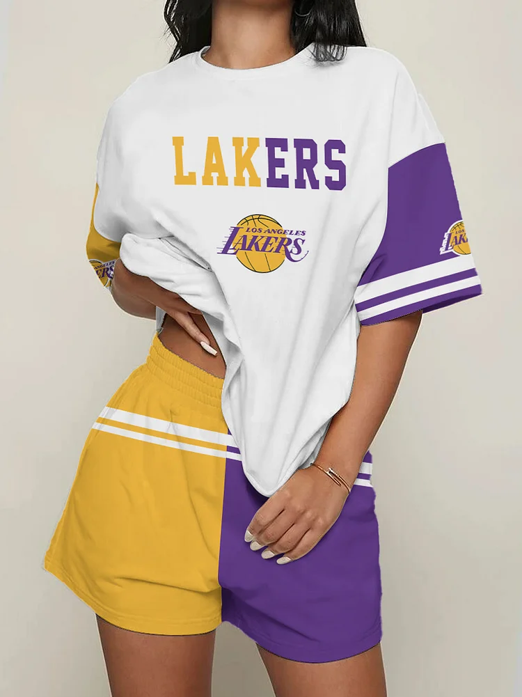 Los Angeles Lakers Limited Edition Top And Shorts Two-Piece Suits