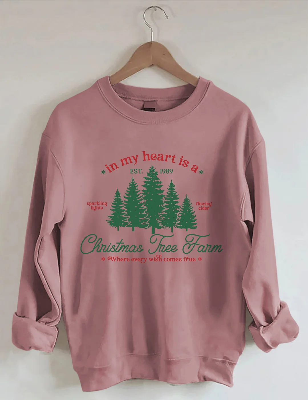 In My Heart Is A Christmas Tree Far Sweatshirt