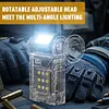 COB+SMD LED Camping Work Light Rechargeable Mini Flashlight Hat Clip Torch Light
