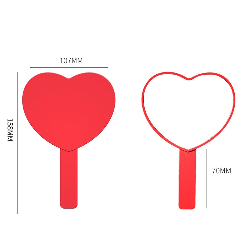 Casual Elegant Minimalist Heart Shape Plastic Mirror 1 Piece