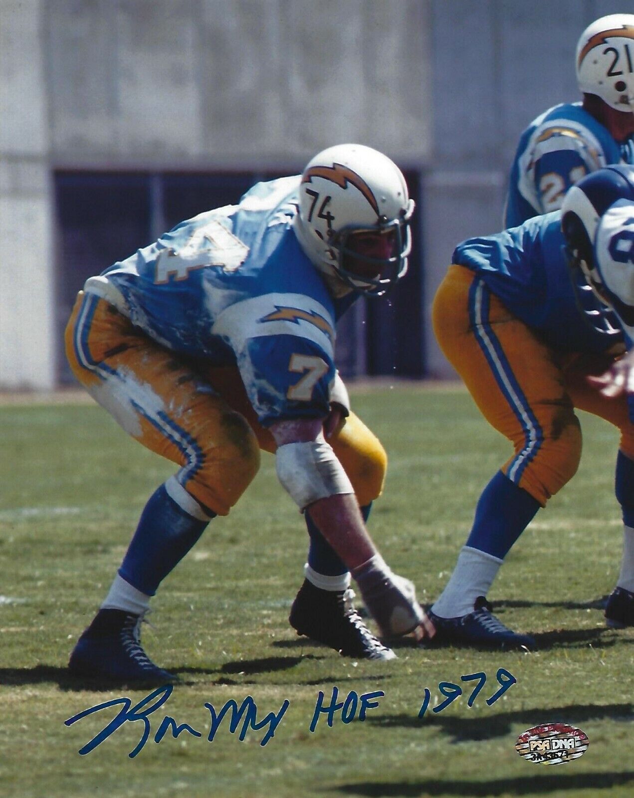 Ron Mix Signed 8x10 Photo Poster painting PSA/DNA COA AFL Chargers Football Picture Autograph 74