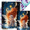 (50*70cm)Butterfly Angel Girl - Full Round Drill Diamond Painting