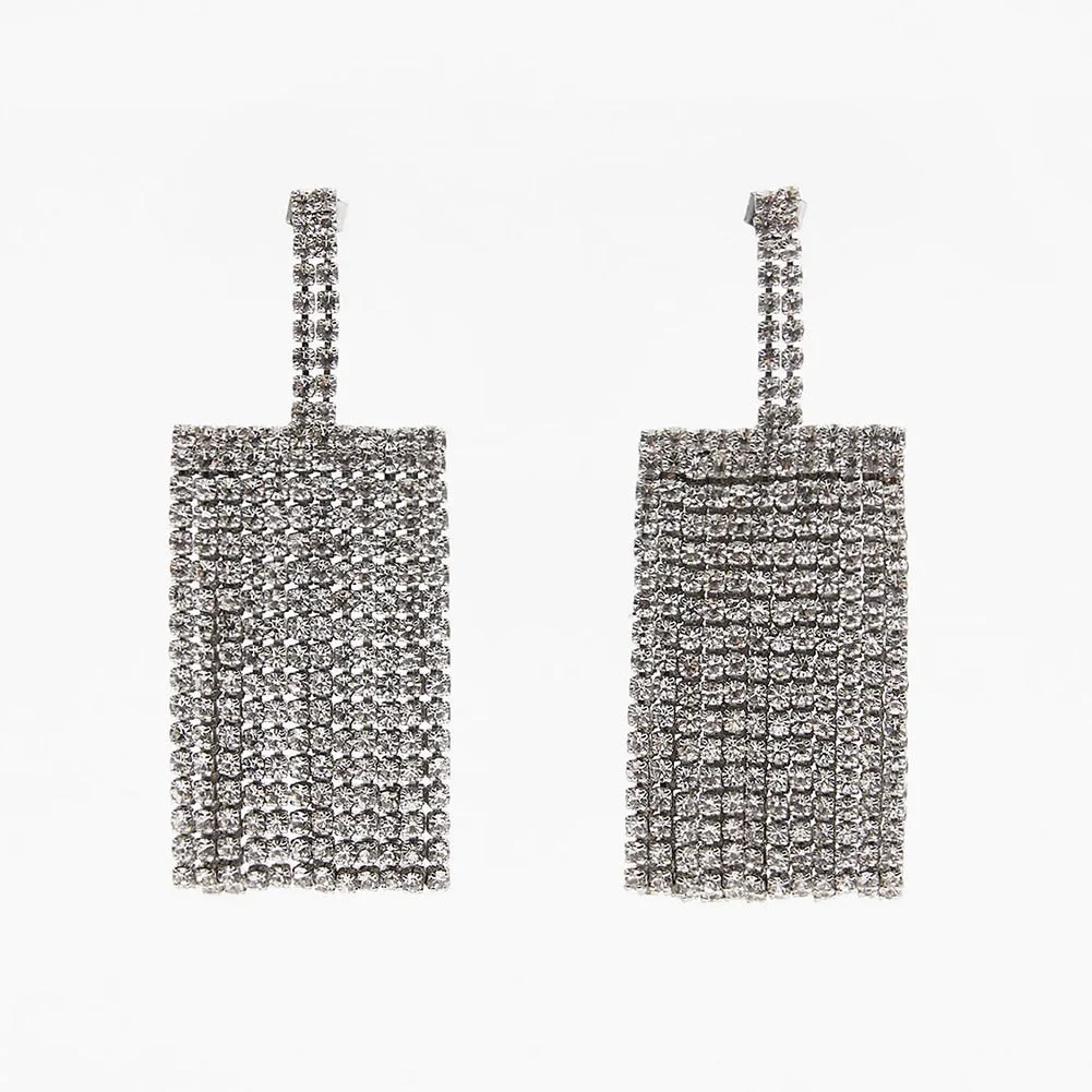 Dvacaman 2020 New Vintage Beaded Feldspar Drop Earrings for Women Boho Handmade Flower Rose Beads Tassel Earrings Dangle Jewelry