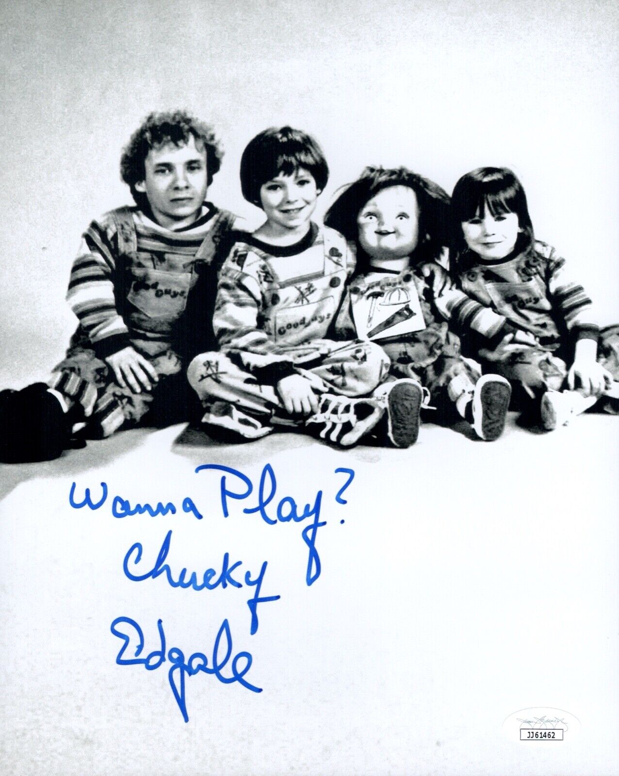 ED GALE Signed CHUCKY 8x10 Photo Poster painting Child's Play In Person Autograph JSA COA Cert