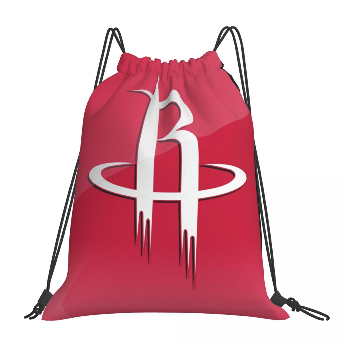 Houston Rockets Logo Red Unisex Drawstring Backpack Bag Travel Sackpack