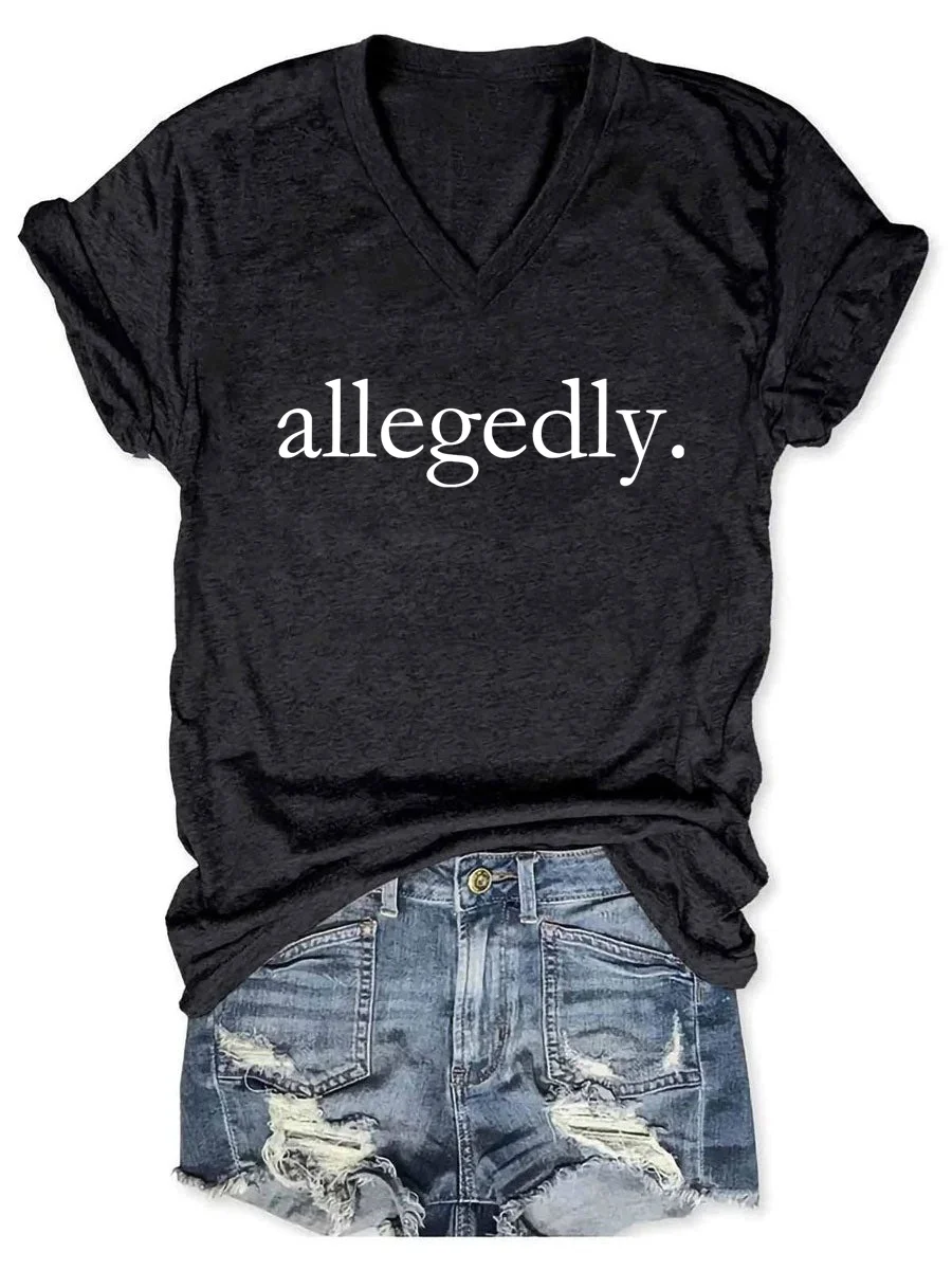 Allegedly V-neck T-shirt